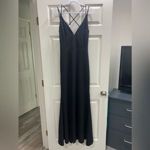 NWOT - Lulus Black Mermaid Backless Dress